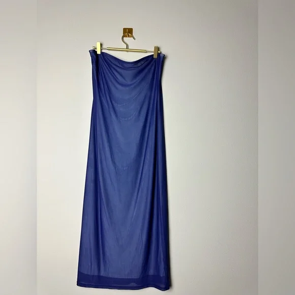 Wild Fable Blue Tube Top Stretchy Dress | Size M NWOT - Picture 2 of 7